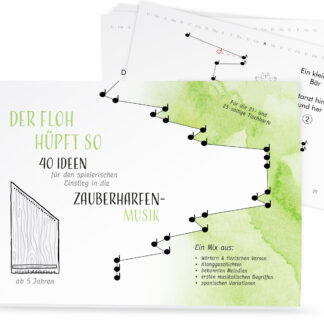 Zauberharfe Notenmappe: "Der Floh hüpft so" von Christine Gmerek