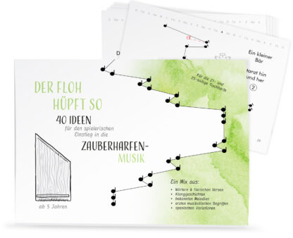 Zauberharfe Notenmappe: "Der Floh hüpft so" von Christine Gmerek