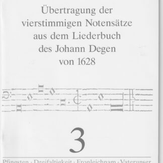 Heft 3 - Übertragungen der 4-stimmigen Sätze