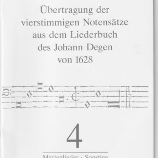 Heft 4 - Übertragungen der 4-stimmigen Sätze