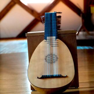 Hopf 10-chörige Renaissancelaute incl. Koffer