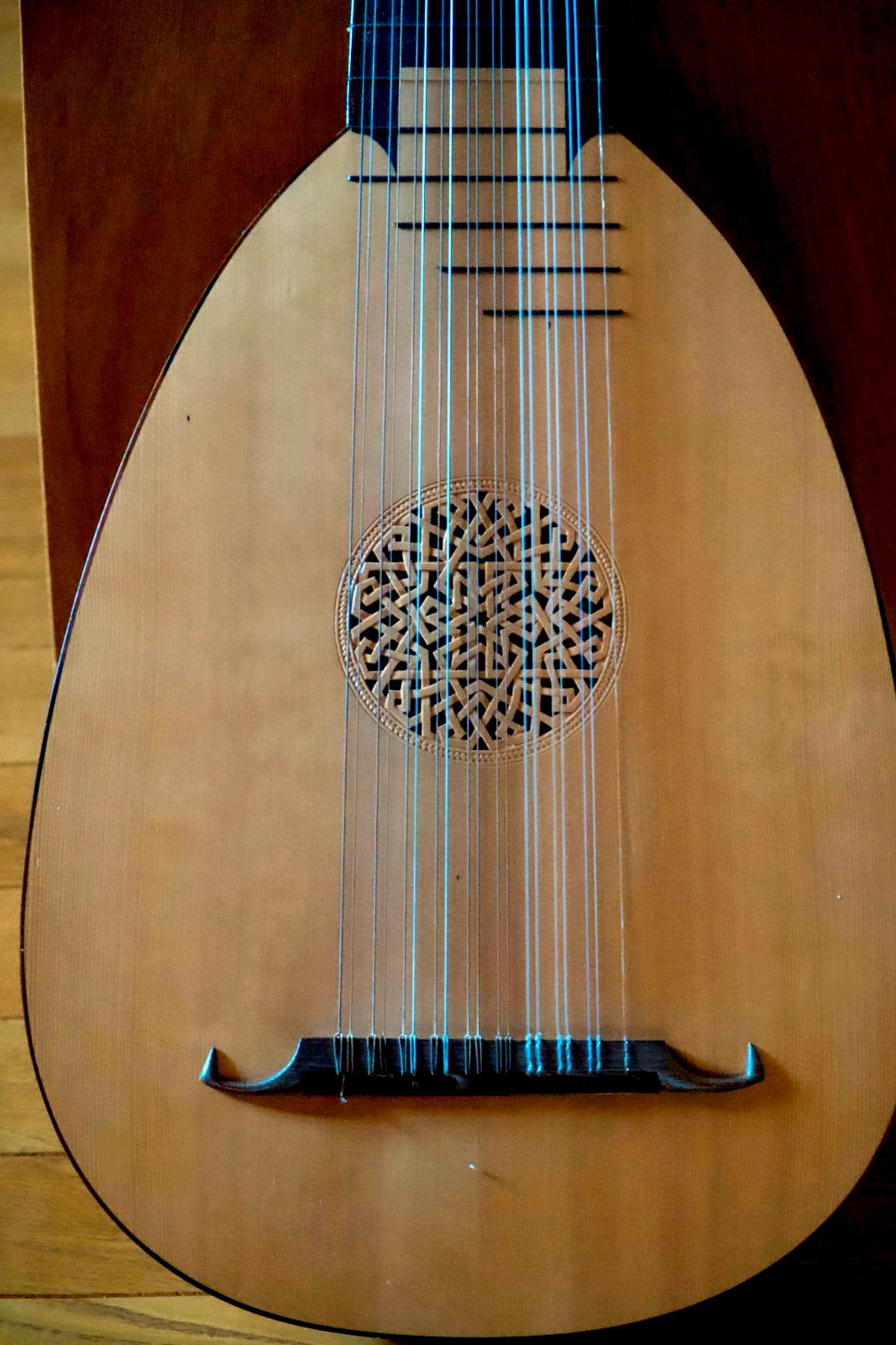 Hopf 10-chörige Renaissancelaute incl. Koffer – Bild 7