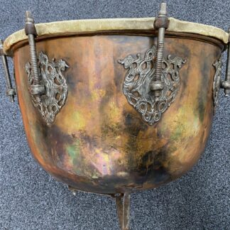 Historische Pauke, Kupfer, aus der Barockzeit, kunstvolles Einzelstück